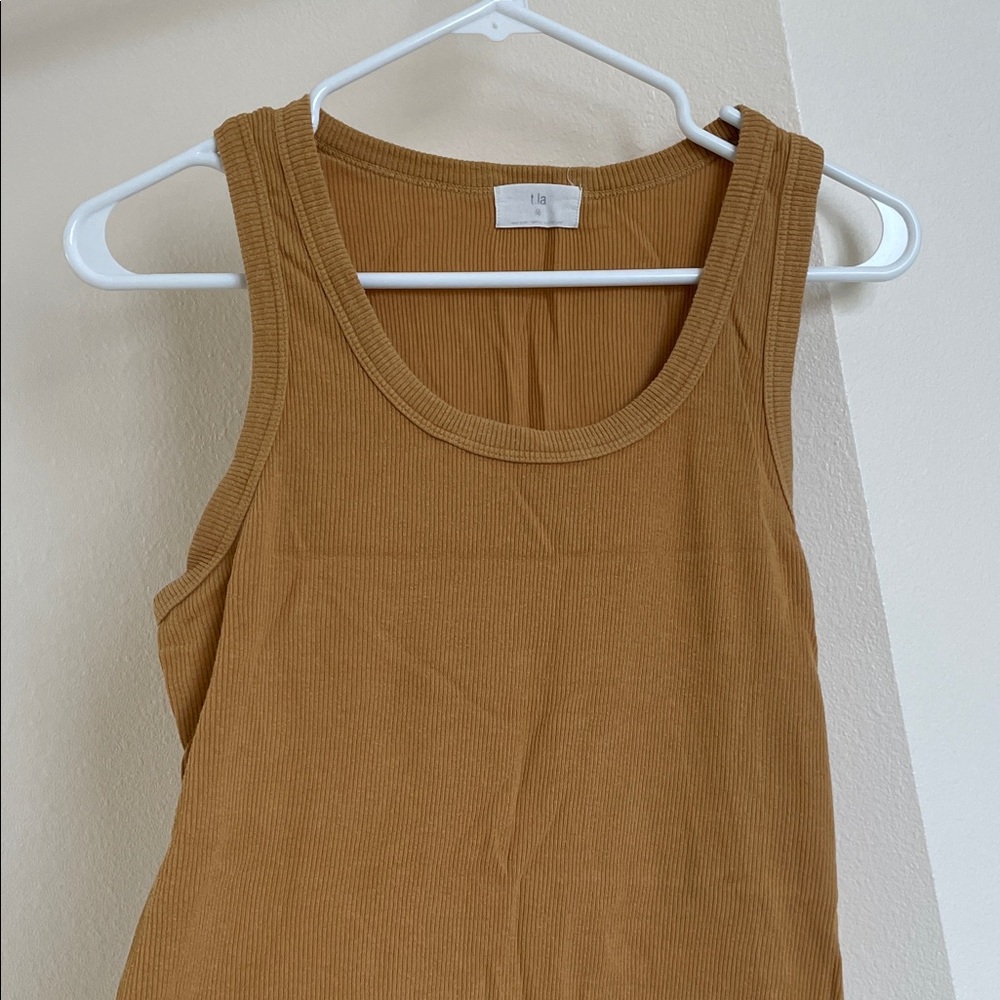 Anthropologie gold Sleeveless Top